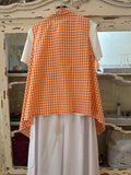 Chaleco Vichy naranja