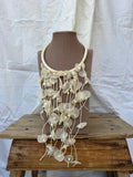 Collar flores blanco