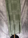 Vestido algodón bandana kaki