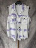 Chaleco vaquero Tie dye