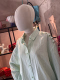 Camisa rayas perlas verde
