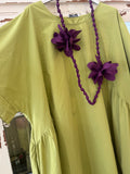 Vestido globo verde
