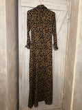 Vestido largo animal print