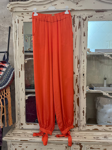Pantalón lazada naranja