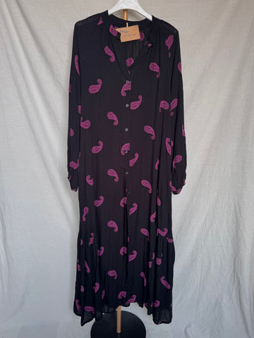 Vestido cachemira buganvilla