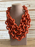 Collar eslabones caucho
