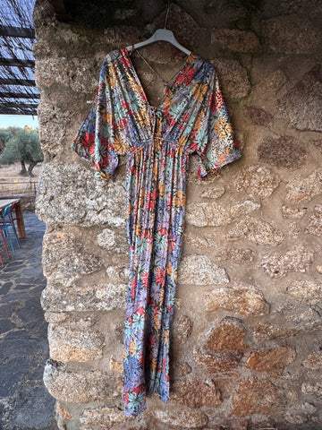 Vestido largo seda