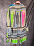 Vestido étnico corto azul