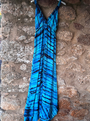 Vestido largo seda