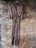 Vestido largo seda