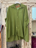 Camisa oversize verde oliva