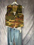 Chaleco camuflaje kaki