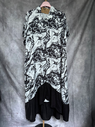 Vestido largo estampado