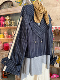 Chaqueta denim rayas