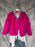 Chaqueta conejo fucsia