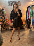 Vestido globo negro