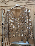 Jersey Camel lentejuelas