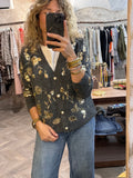 Chaqueta lentejuelas gris