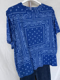 Camiseta bandana azul