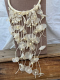 Collar flores blanco