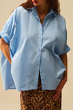 Camisa Oversize azul