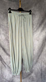 Pantalón bombacho azul rayas amarillas