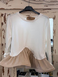 Camiseta volante camel