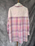 Camisa doble cuello rosa