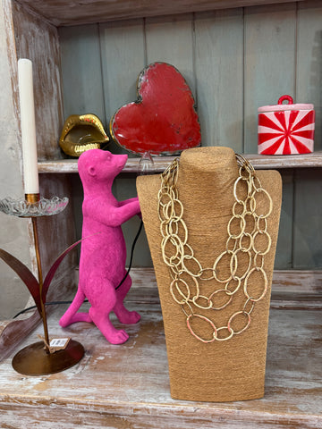 Collar Eslabones Dorado