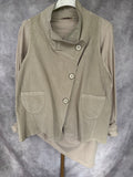 Chaleco terciopelo taupe