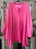 Camisa Bambula fucsia  flúor