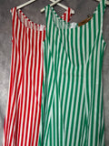 Vestido rayas rojas