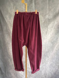 Pantalón baggy pana Burdeos
