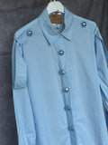 Camisa perlas azul