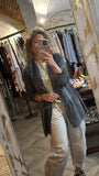 Chaqueta gris algodón