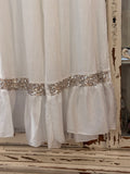 Pantalón lentejuelas blanco