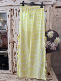 Pantalón Bambula Vichy amarillo