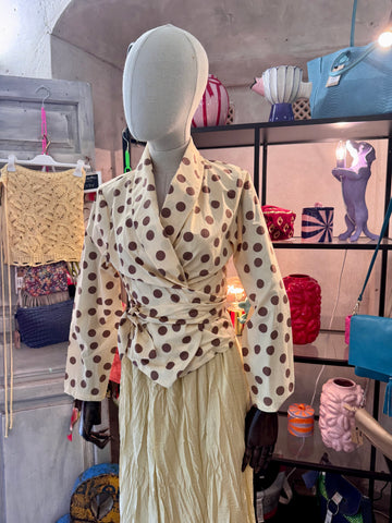 Camisa lunares amarilla