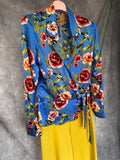 Blusa flores azul