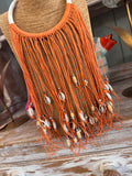Collar conchas naranja