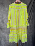 Vestido étnico corto amarillo