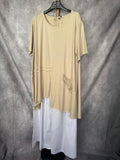 Camiseta Maxi beige