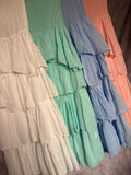 Vestido / falda volantes blanco