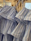 Vestido corto volantes