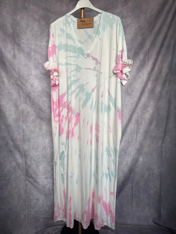 Vestido algodón Tie dye
