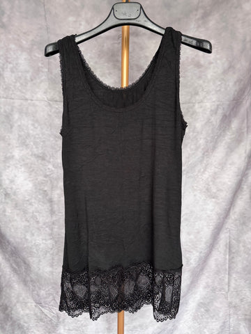 Top lencero negro
