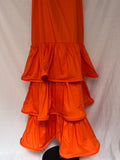 Vestido volantes naranja