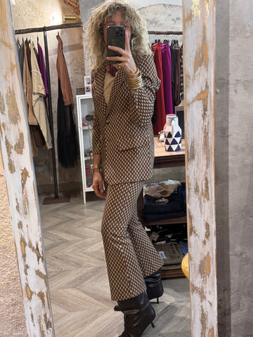 Traje Chaqueta Geométrico