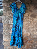 Vestido largo seda