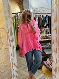 Camisa Bambula fucsia  flúor